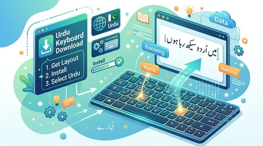 Urdu Keyboard Download and Urdu typing interface