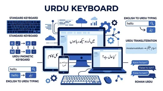 Urdu Keyboard on PC mobile and tablet